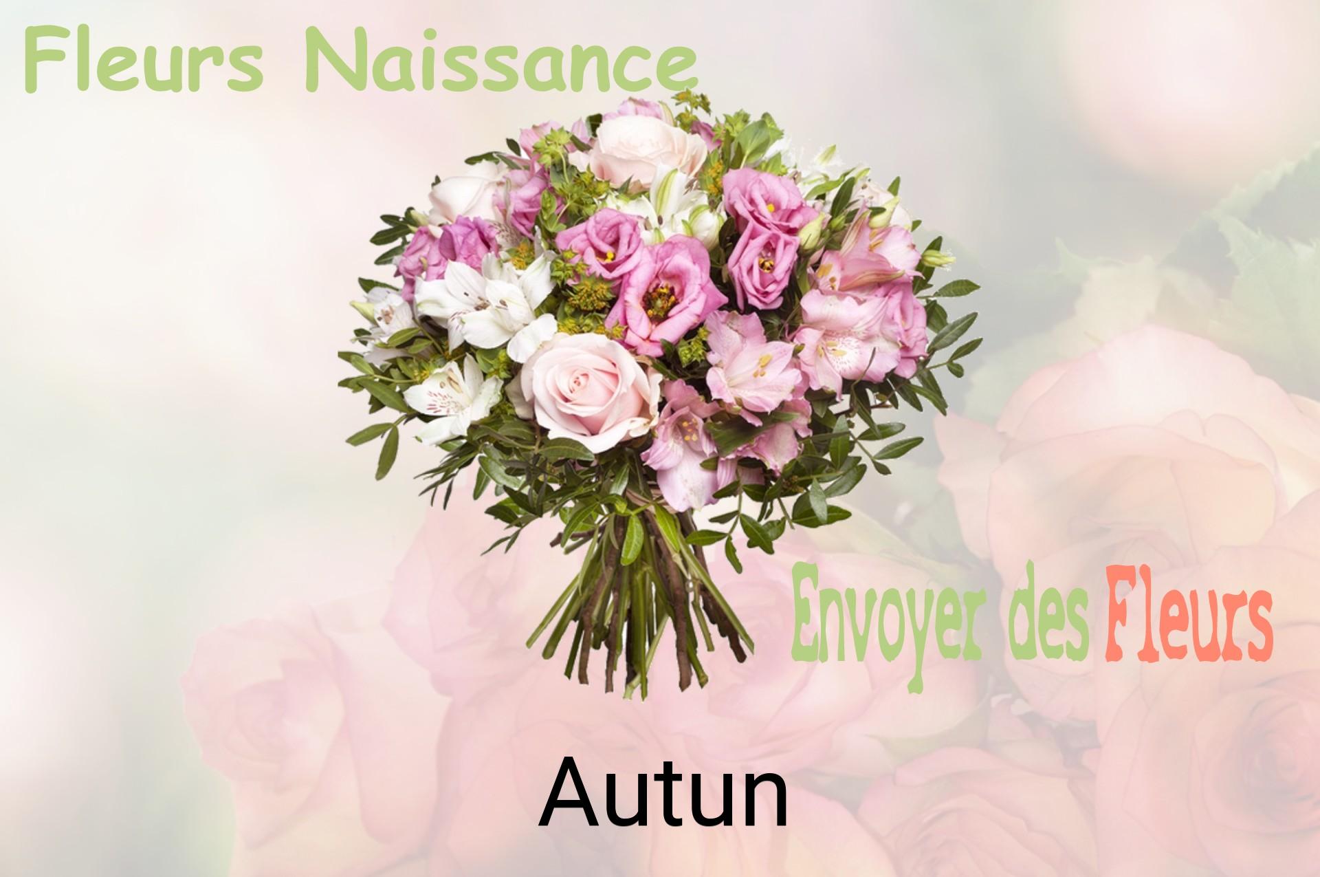 Bouquet de fleurs de naissance livré à Autun